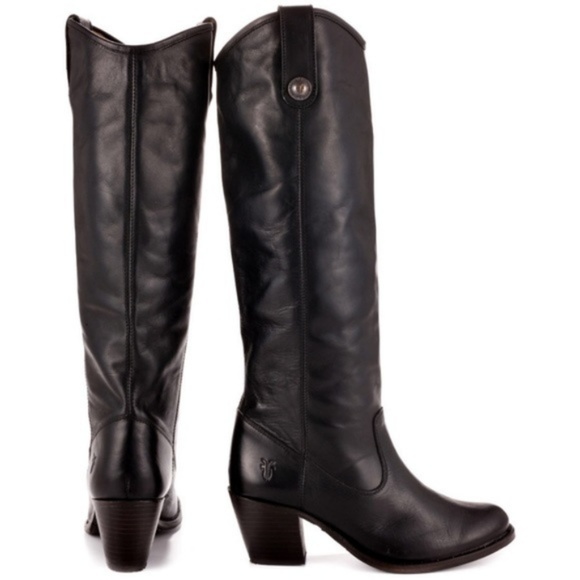 Frye Shoes - FRYE Jackie Button Leather Riding Boot